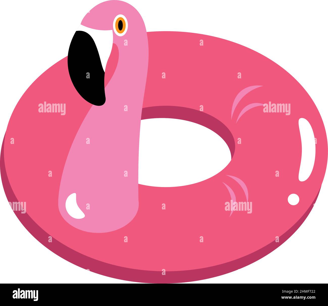Inflatable pink flamingo Stock Vector Images - Alamy
