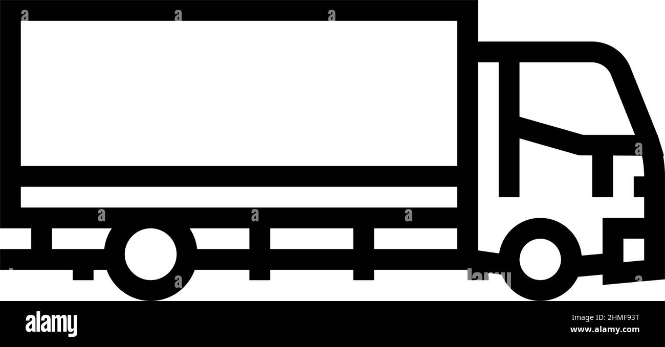 truck transport line icon vector illustration Stock Vector Image & Art ...