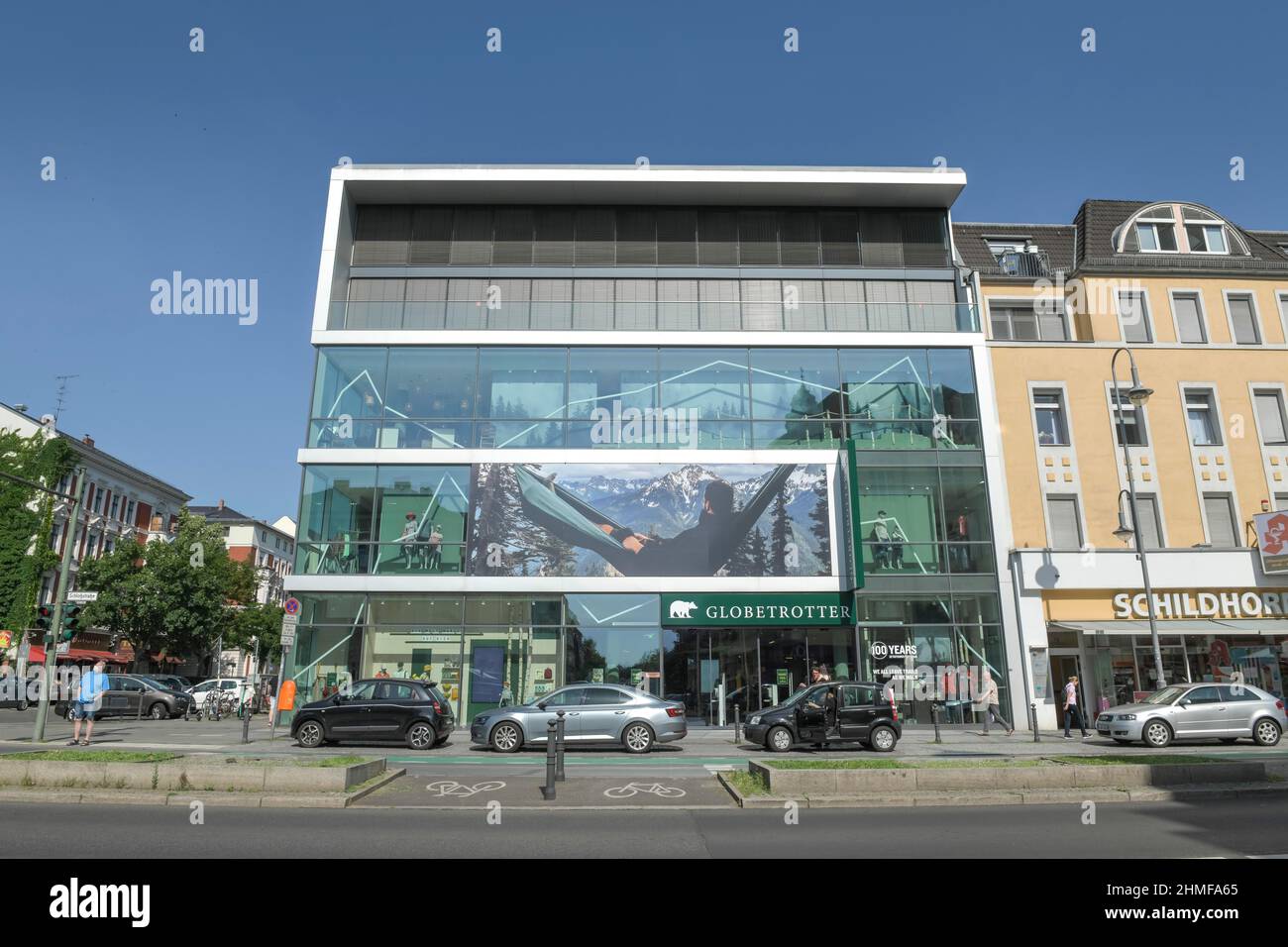 Globetrotter shop, Schlossstrasse, Steglitz, Berlin, Germany Stock Photo