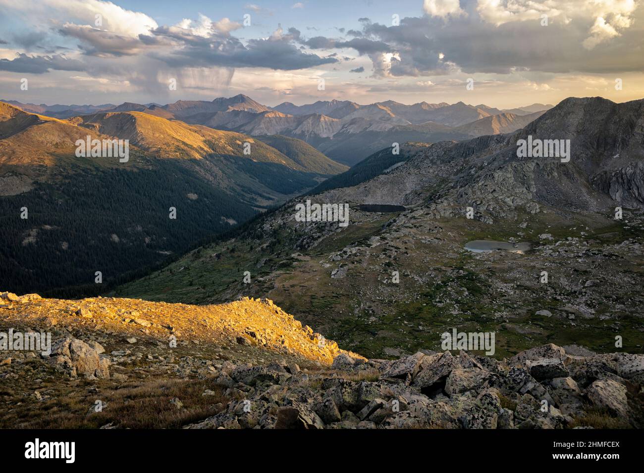 Dramatic mountains in the HunterFryingpan Wilderness Stock Photo Alamy