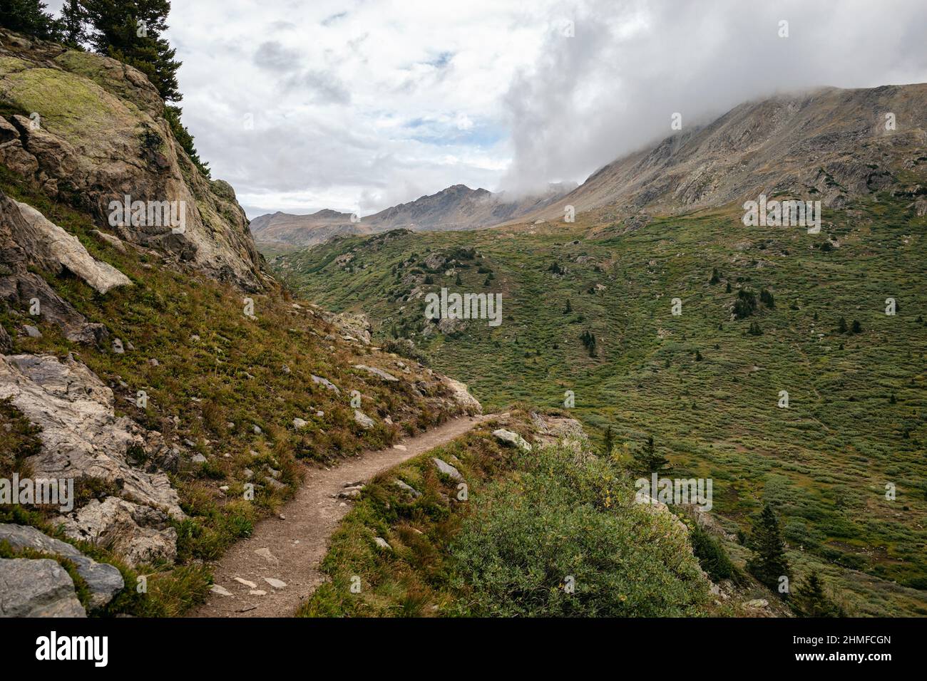 Hiking trail in the HunterFryingpan Wilderness Stock Photo Alamy