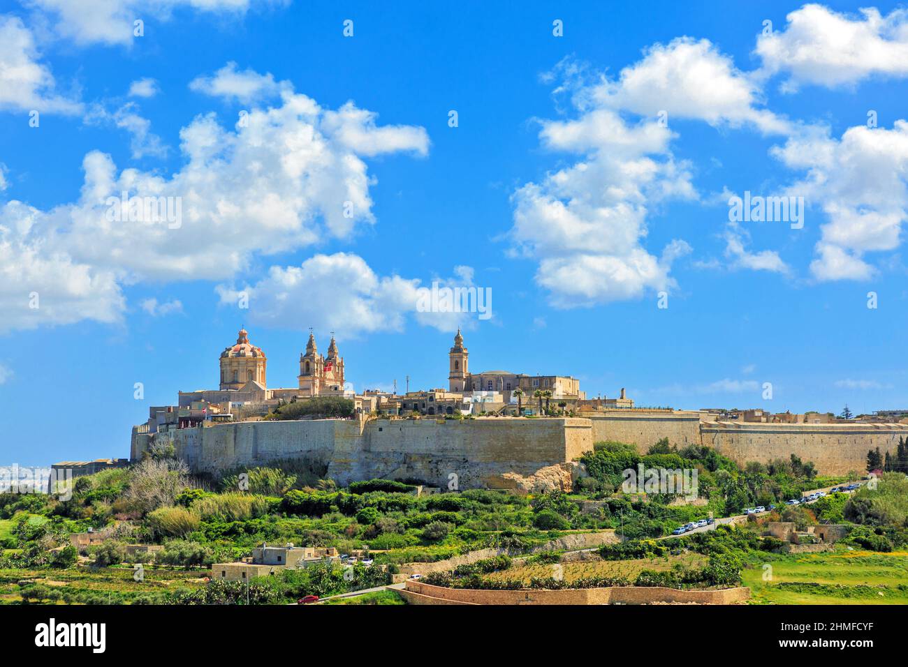 The Medieval Walled City of Mdina in Malta Stock Photo - Alamy