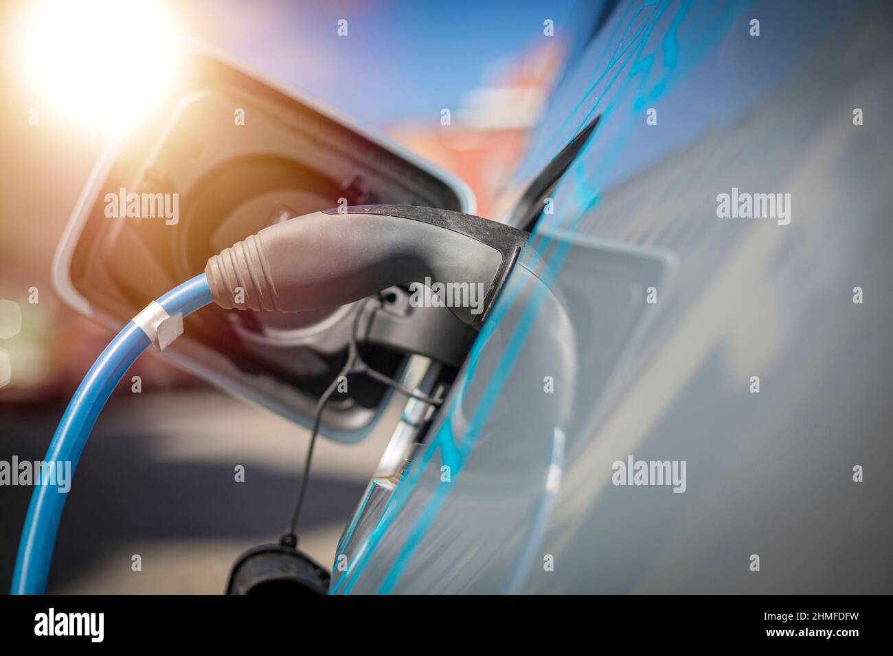 Power supply for electric car charging. Electric car charging station