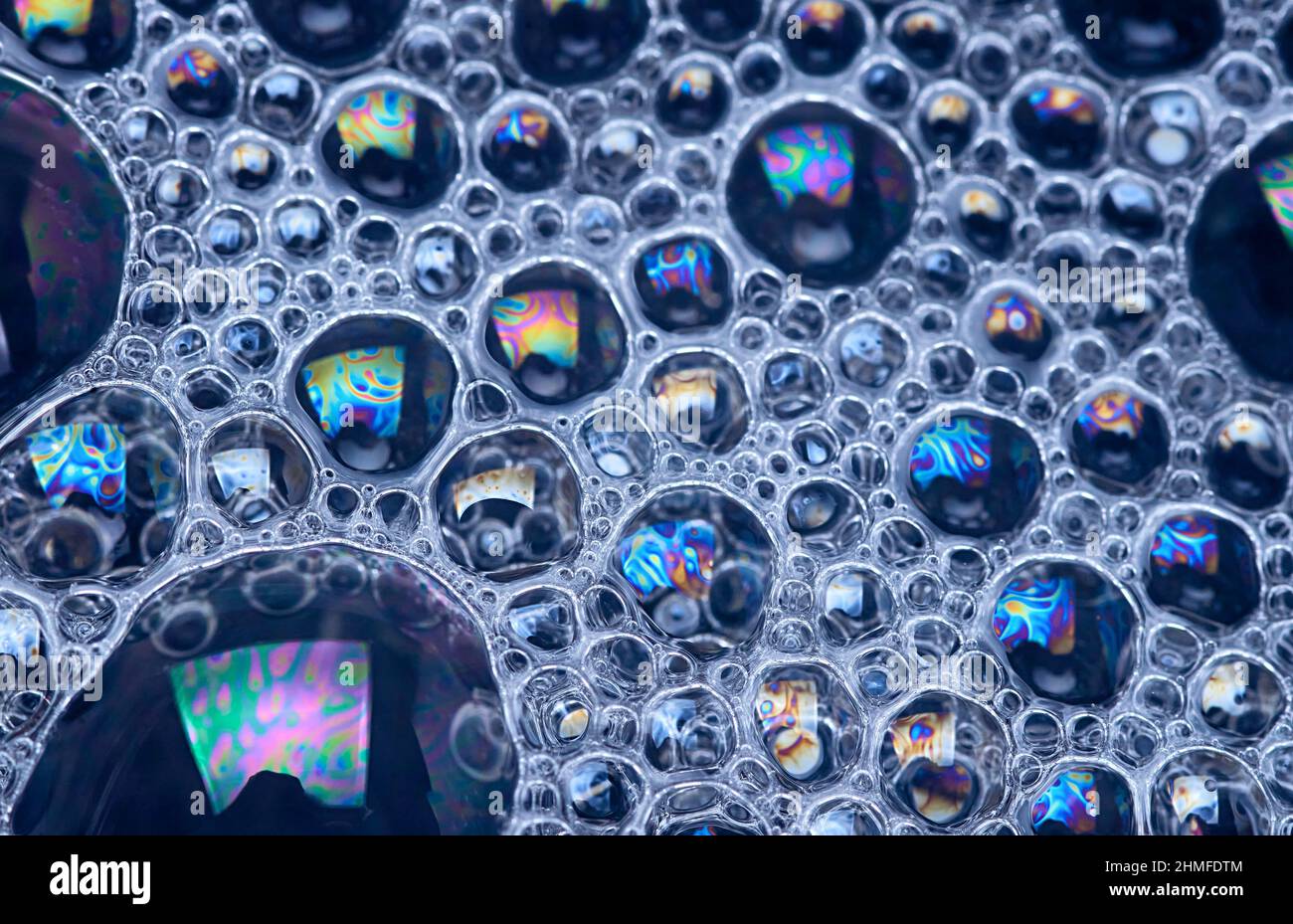 Background of the soap suds Stock Photo