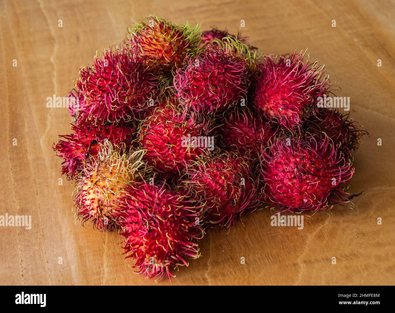 Rambutans in Antigua, Guatemala Stock Photo