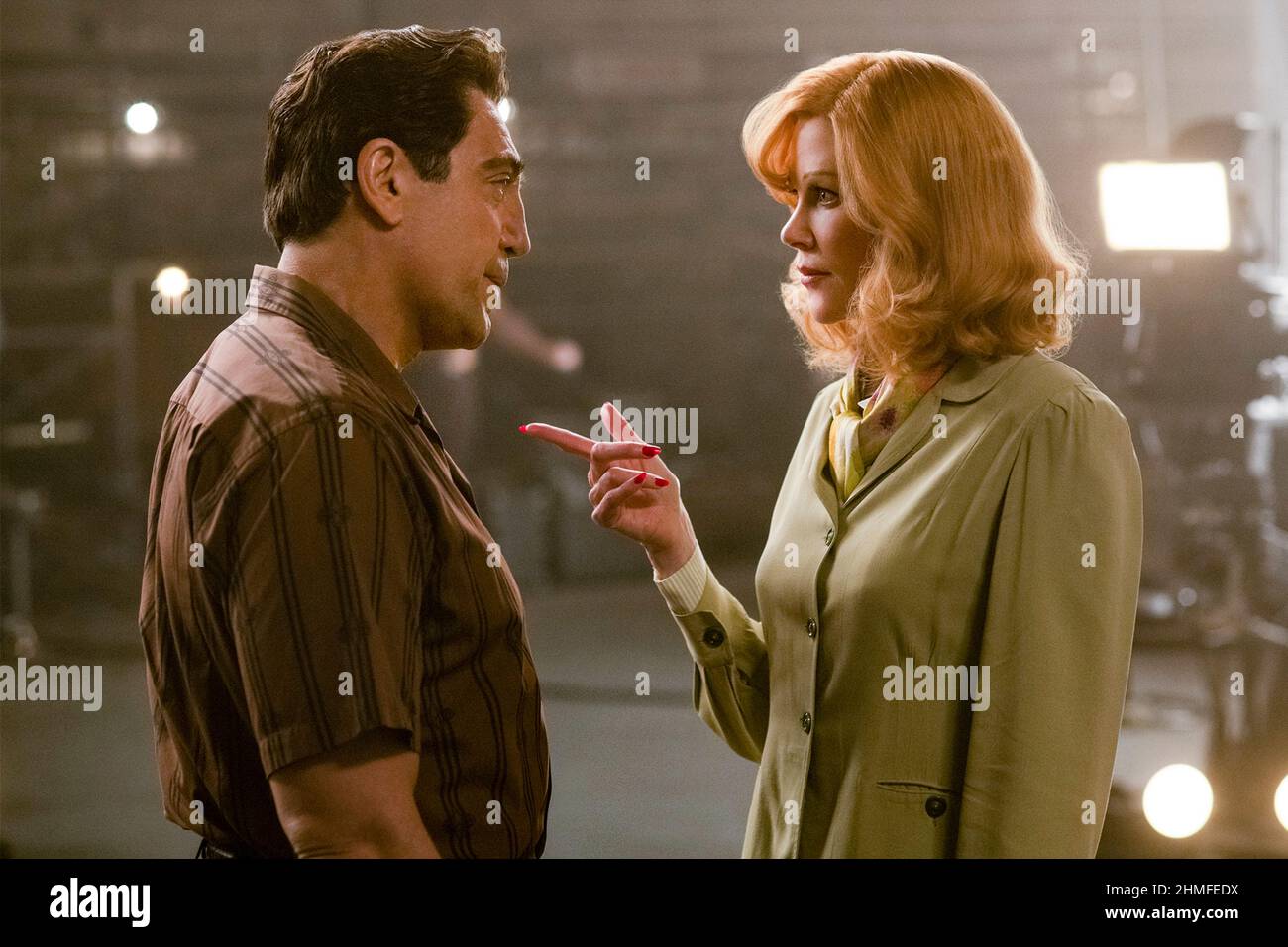 Being the Ricardos (2021) directed by Aaron Sorkin and starring Nicole Kidman and  Javier Bardem as Lucy and Desi as they face a crisis that could end their careers and another that could end their marriage. Stock Photo