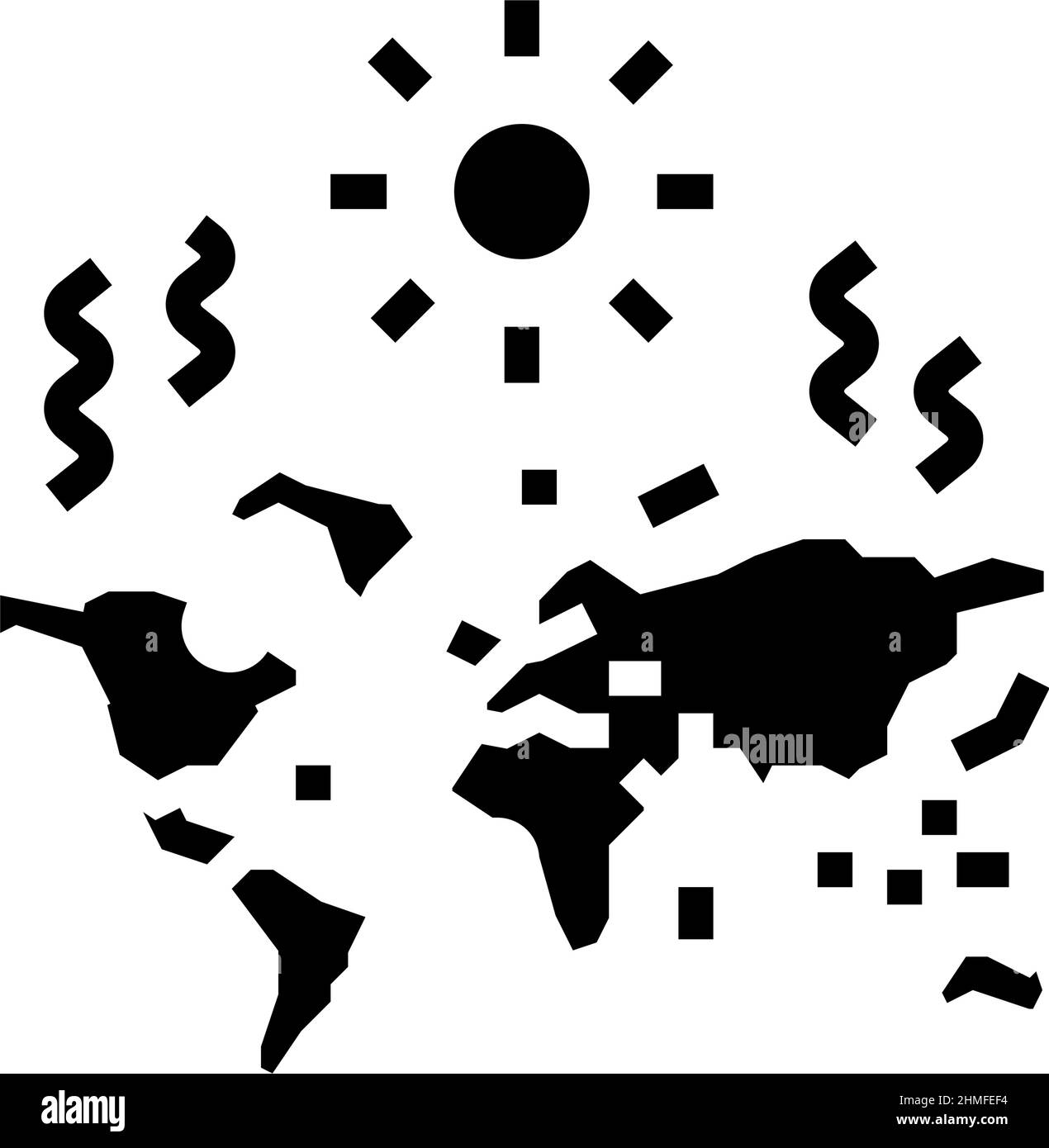 drought map glyph icon vector illustration Stock Vector Image & Art - Alamy