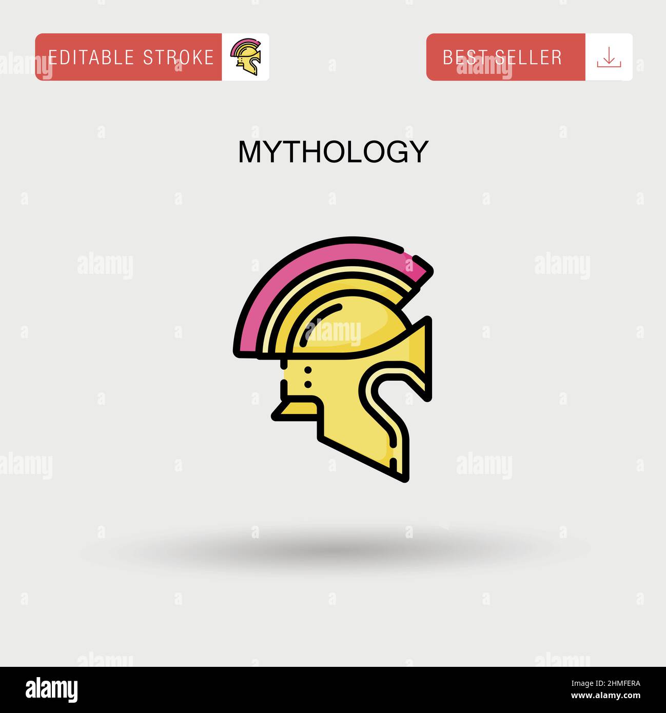 Mythology Simple vector icon. Stock Vector