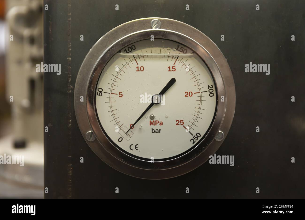 pressure gauge, close up, retro background Stock Photo - Alamy