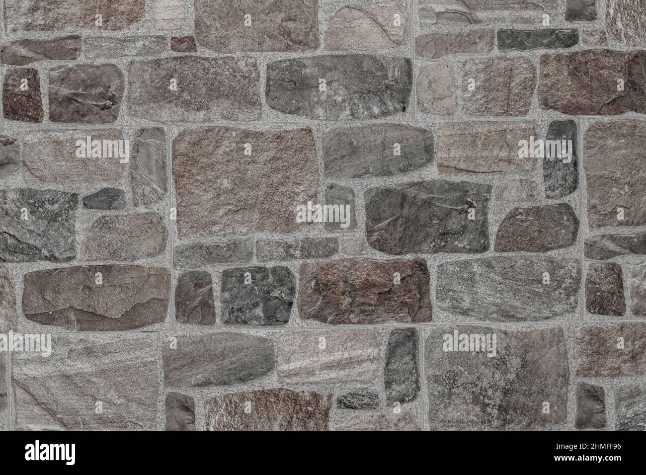 rustic and aged wallstone, exterior wall Stock Photo