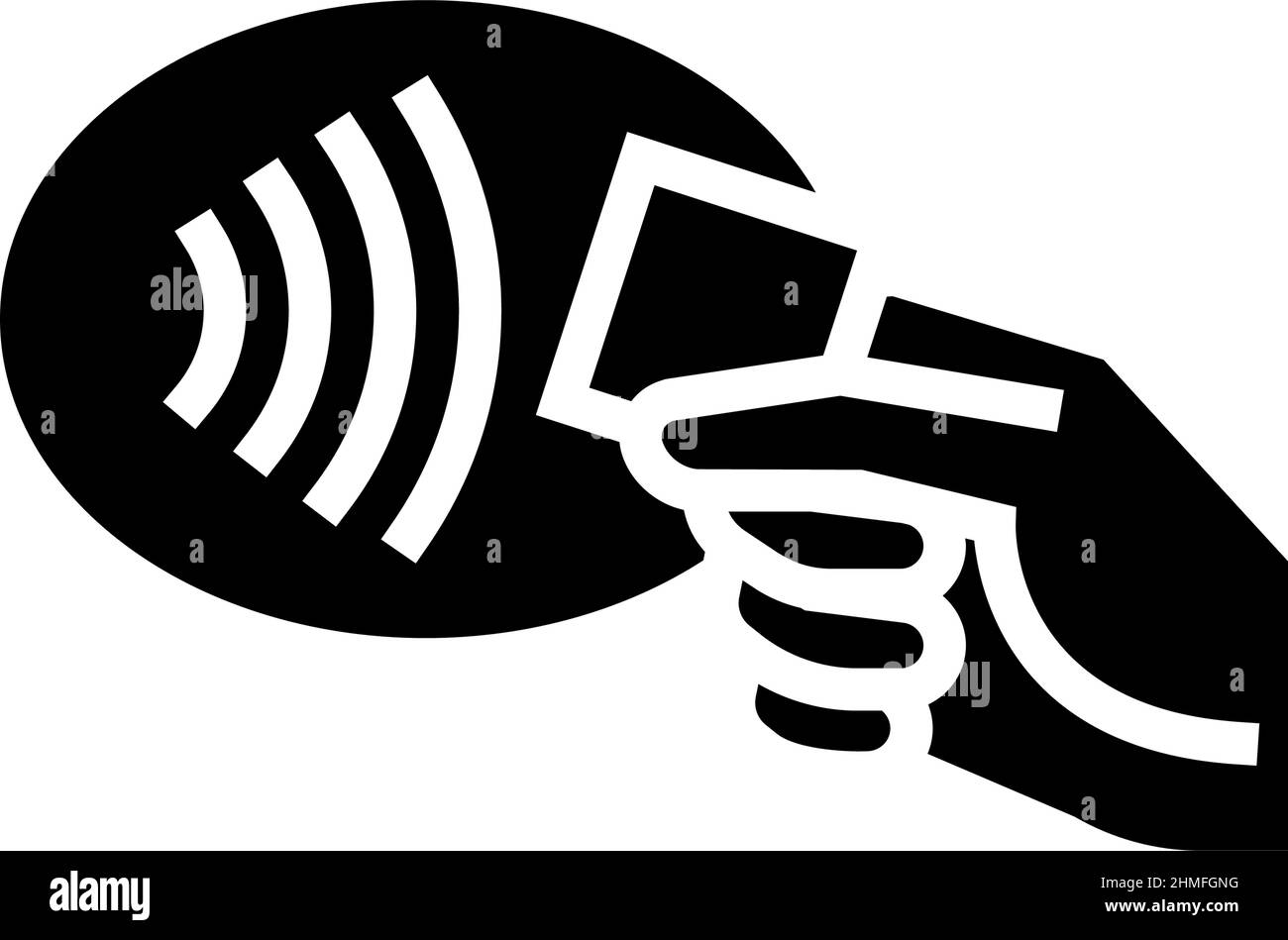 payment contactless glyph icon vector illustration Stock Vector Image ...