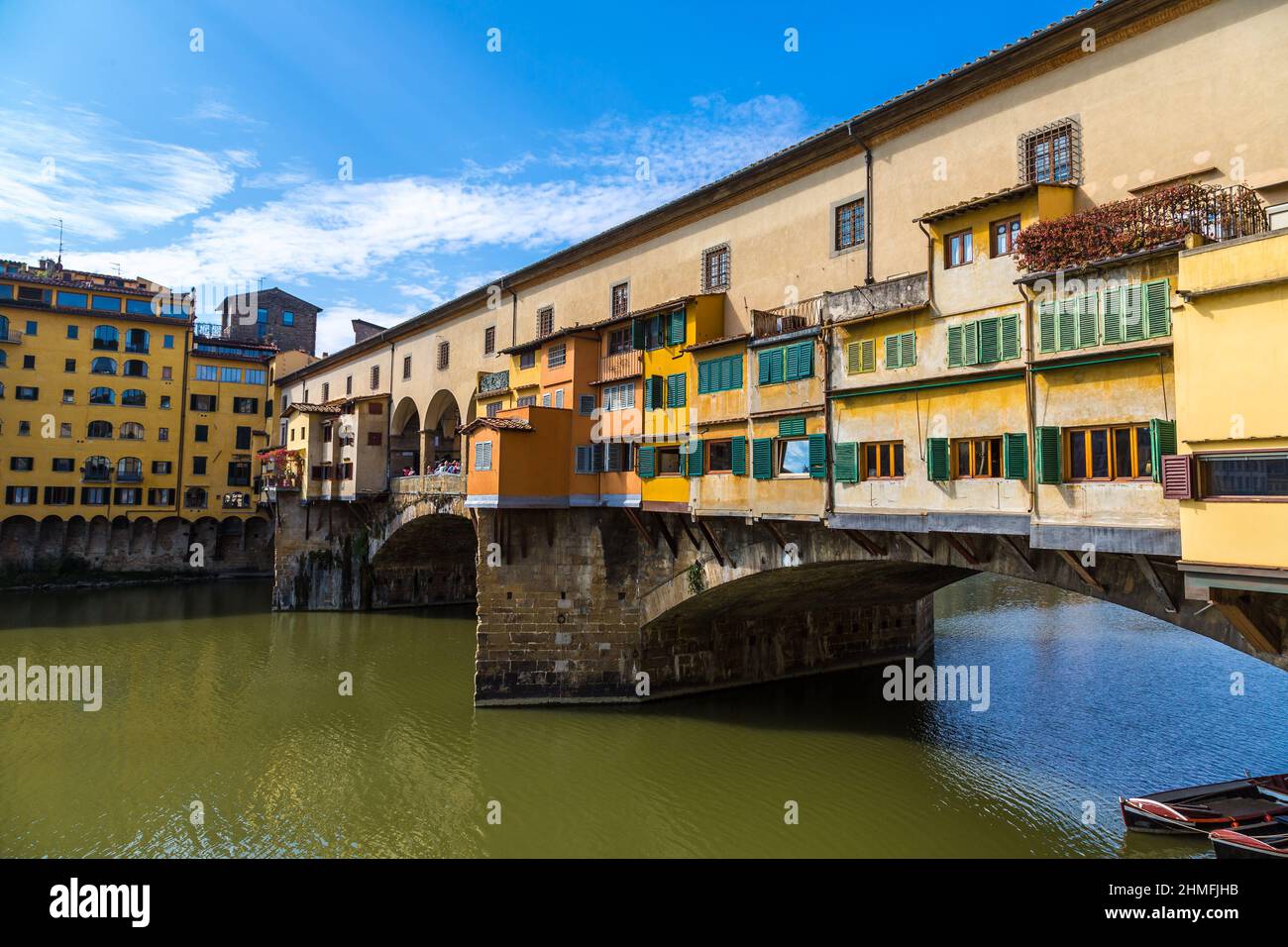 The Ponte Vecchio in Florence in a summer day in Italy Stock Photo