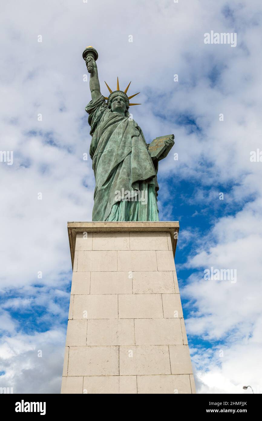 Statue of liberty in a beautiful summer day Stock Photo