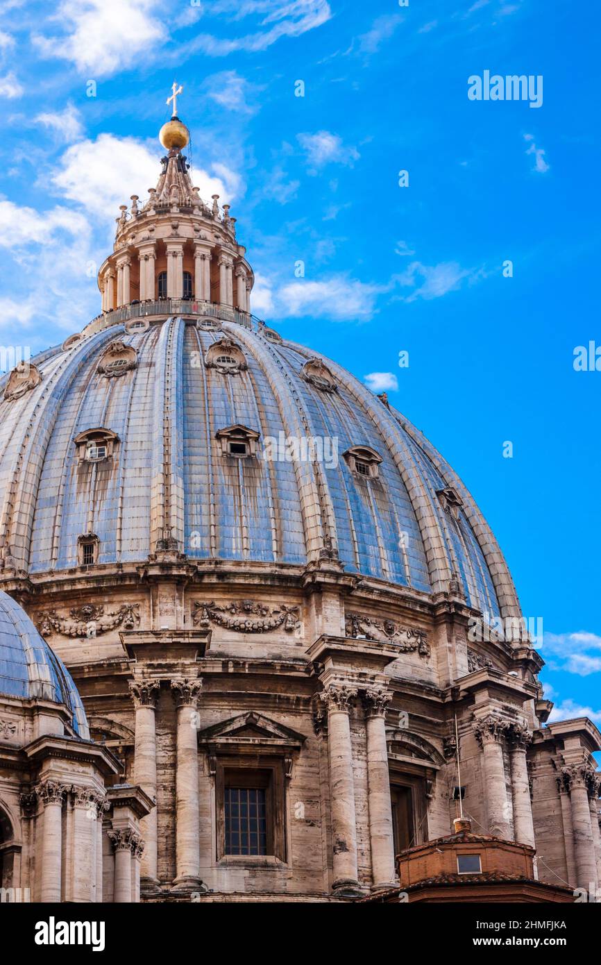 St. Peter's Basilica, St. Peter's Square, Vatican City. Stock Photo