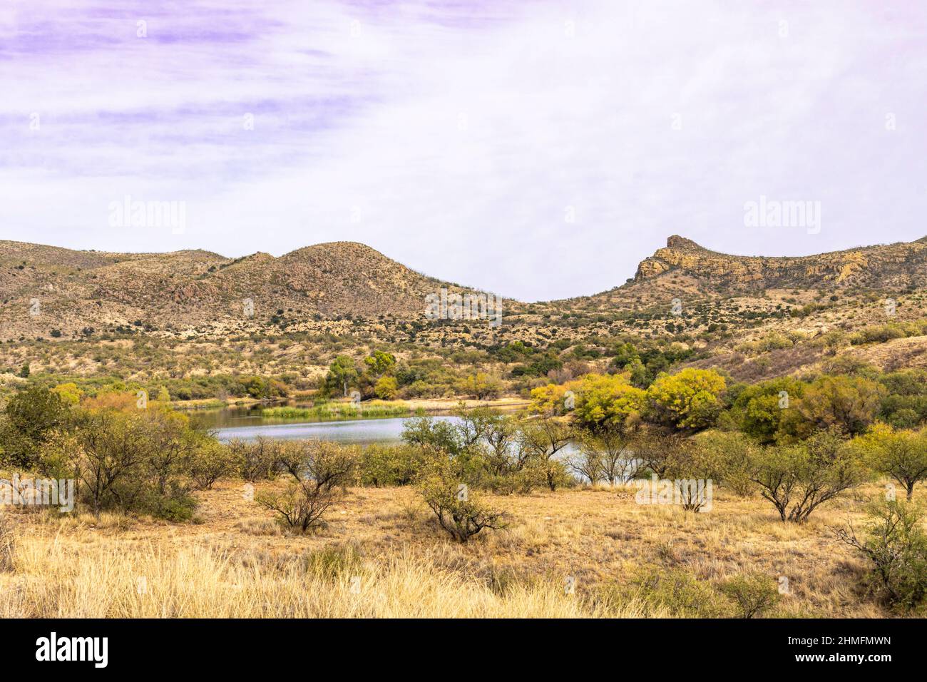 Lake Arivaca in southern Arizona in the fall Stock Photo Alamy