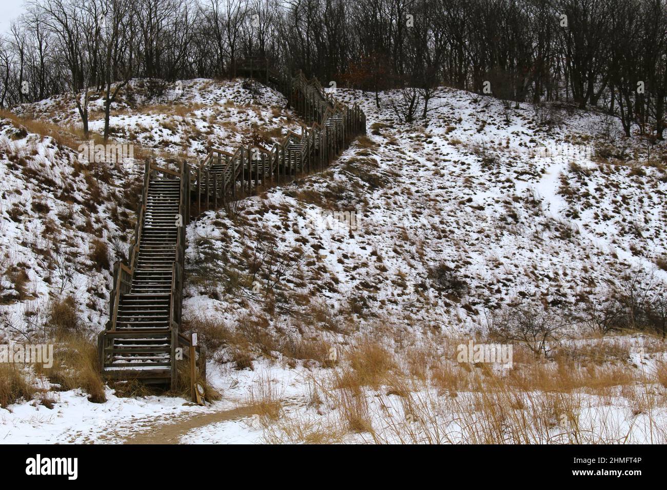 Indiana Dunes National Park West Beach trails Stock Photo Alamy