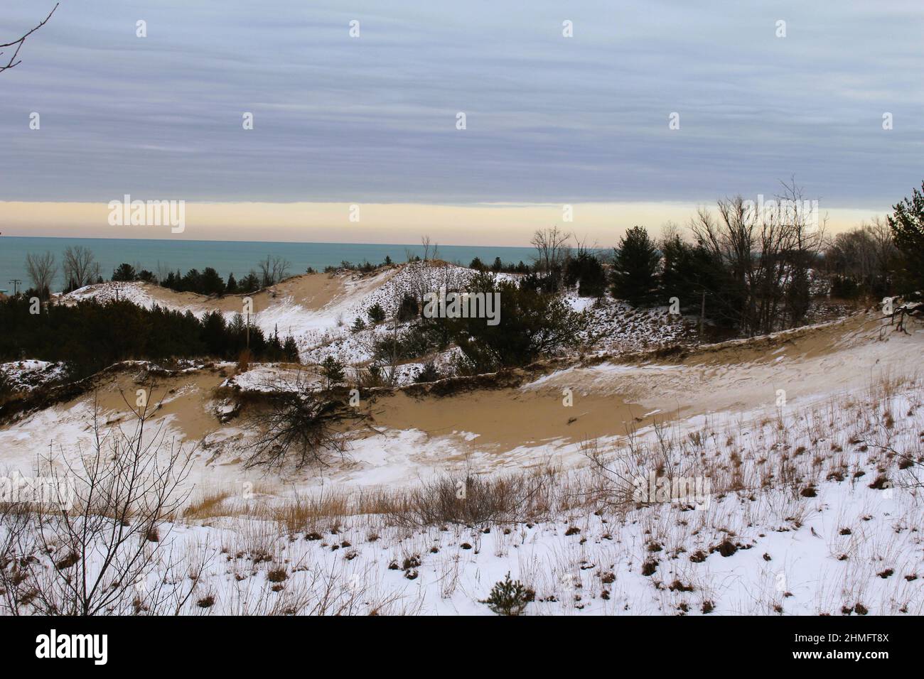 Indiana Dunes National Park West Beach trails Stock Photo Alamy