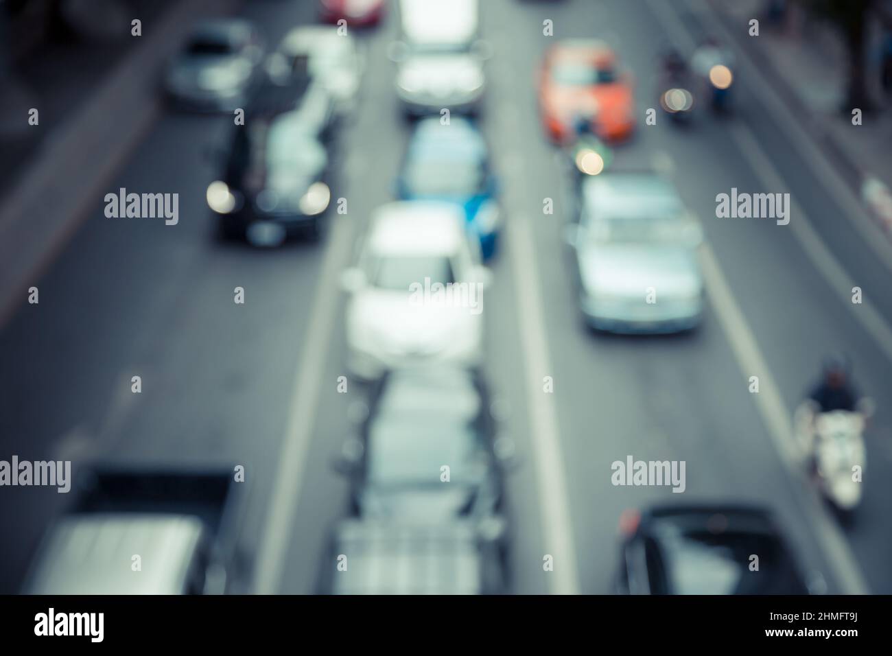 Blur of traffic jam in the city Stock Photo Alamy