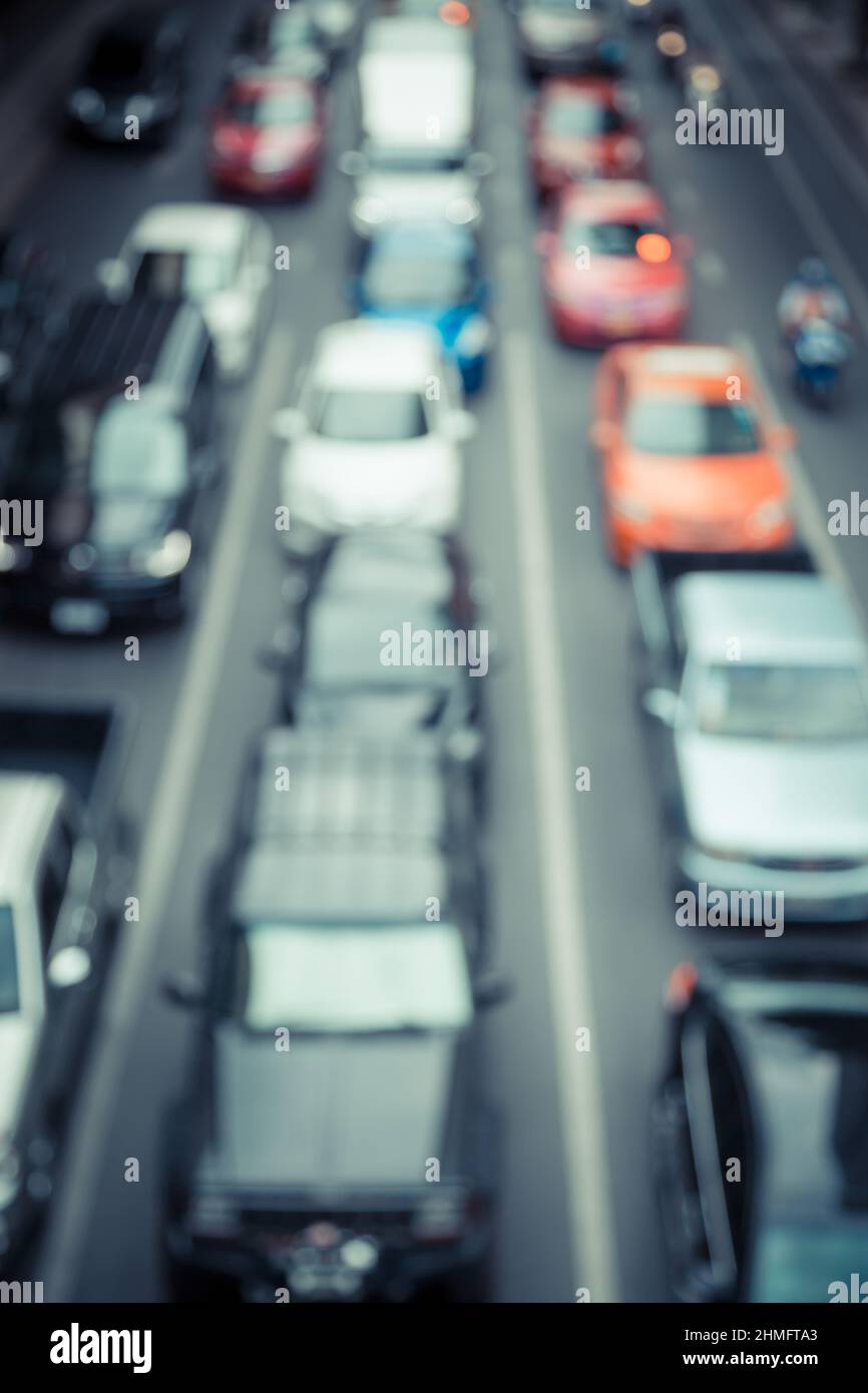 Blur of traffic jam in the city Stock Photo Alamy
