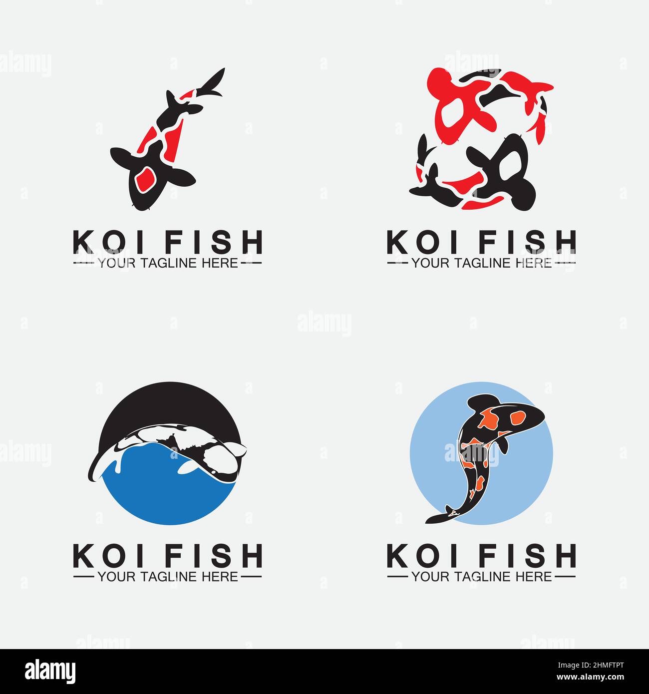 Koi logo hi-res stock photography and images - Alamy