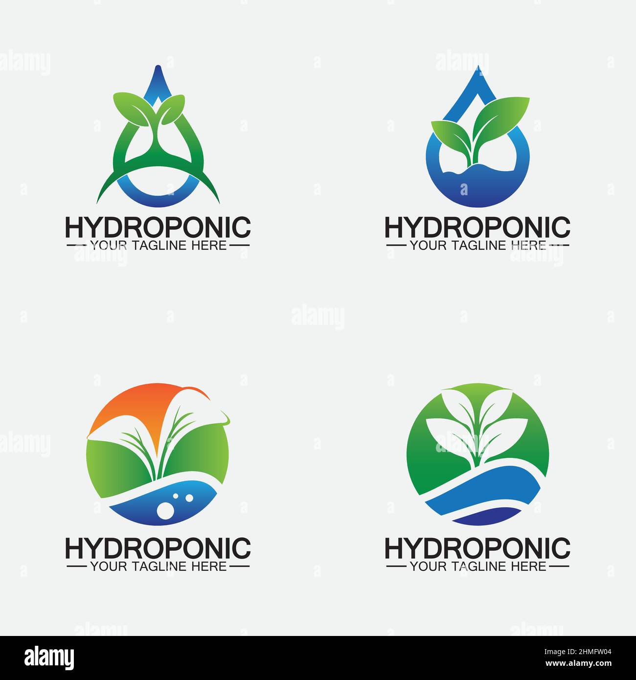 Hydroponic logo vector icon illustration design Stock Vector Image ...