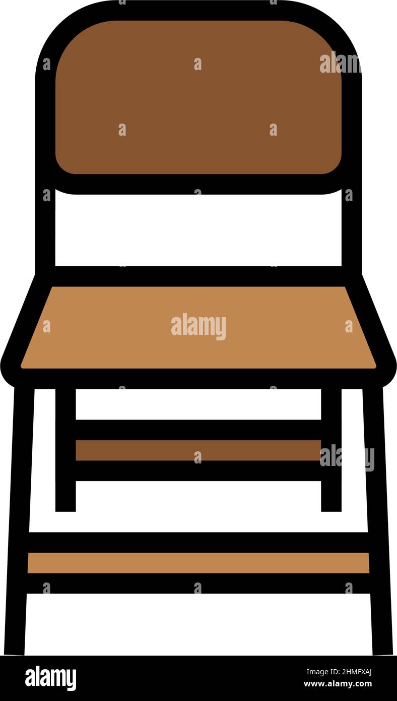 folding chair color icon vector illustration Stock Vector Image & Art ...