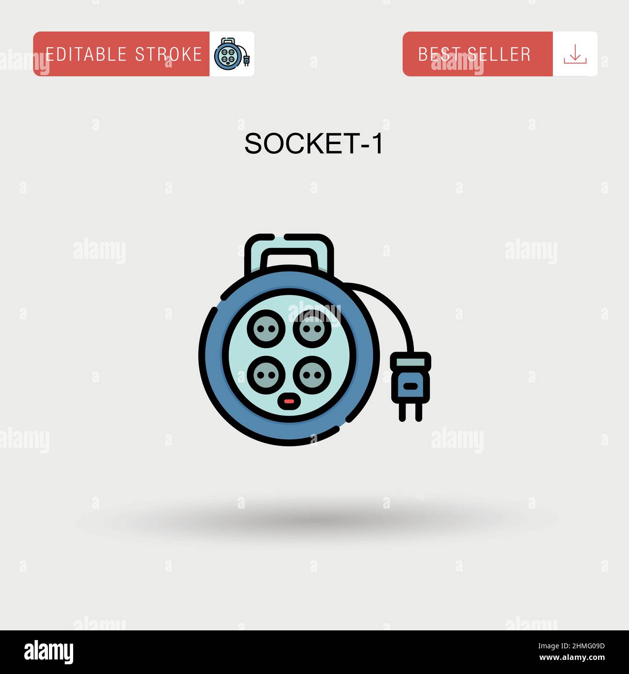 Socket1 Simple vector icon Stock Vector Image & Art Alamy