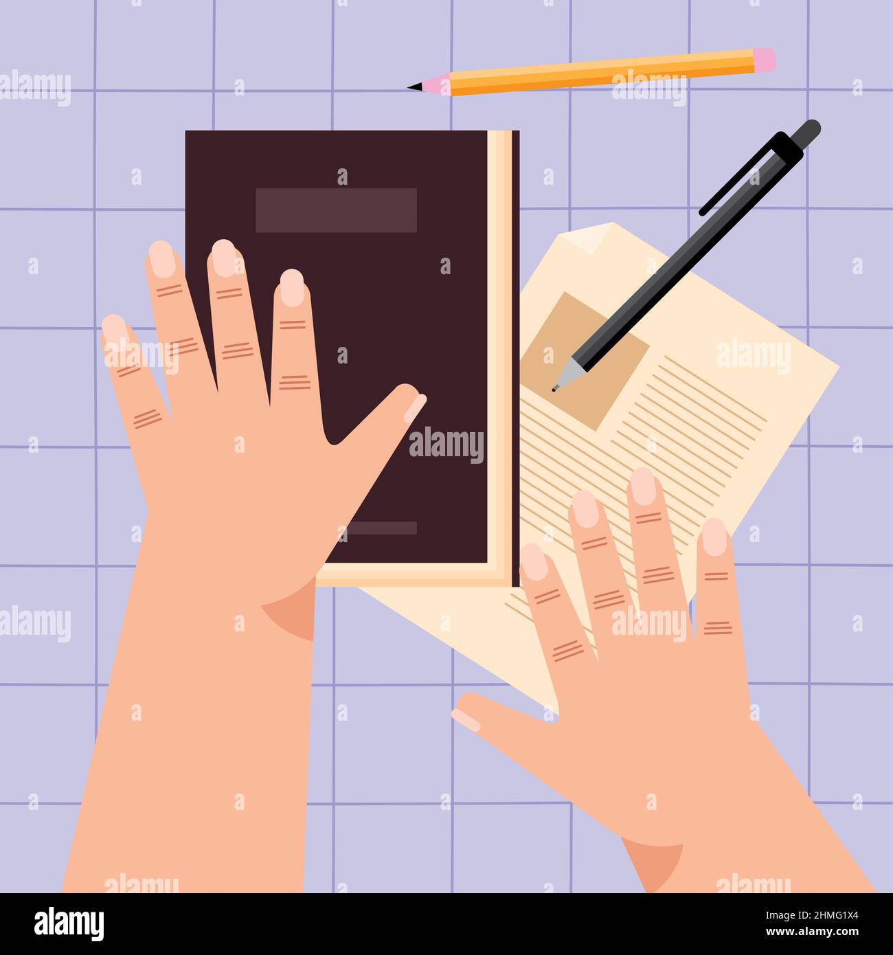 hands taking notes airview icons Stock Vector Image & Art - Alamy