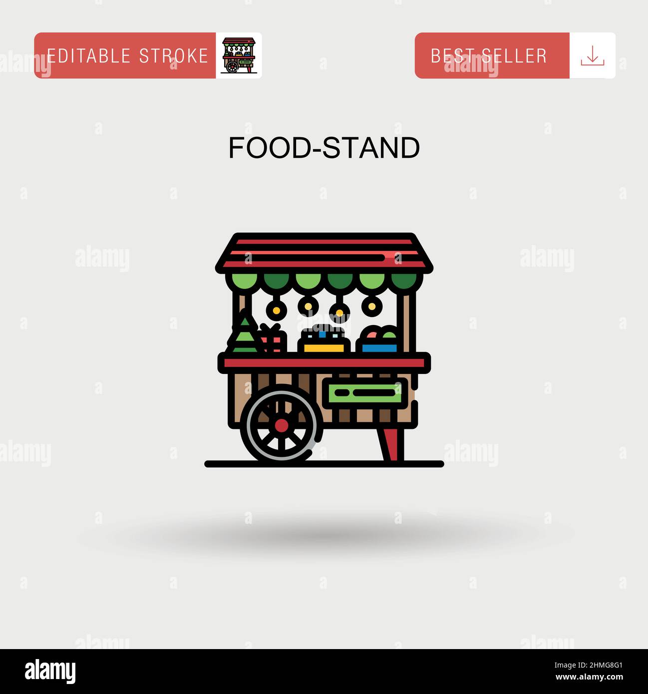 Foodstand Simple vector icon Stock Vector Image & Art Alamy