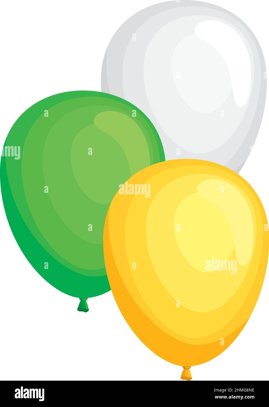three helium balloons Stock Vector Image & Art - Alamy