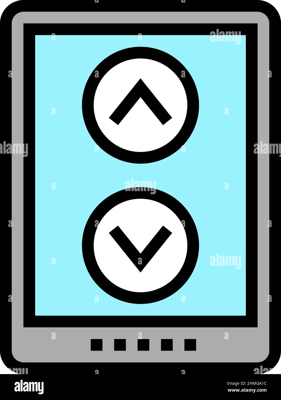 Touch screen computer scrolling Stock Vector Images - Alamy