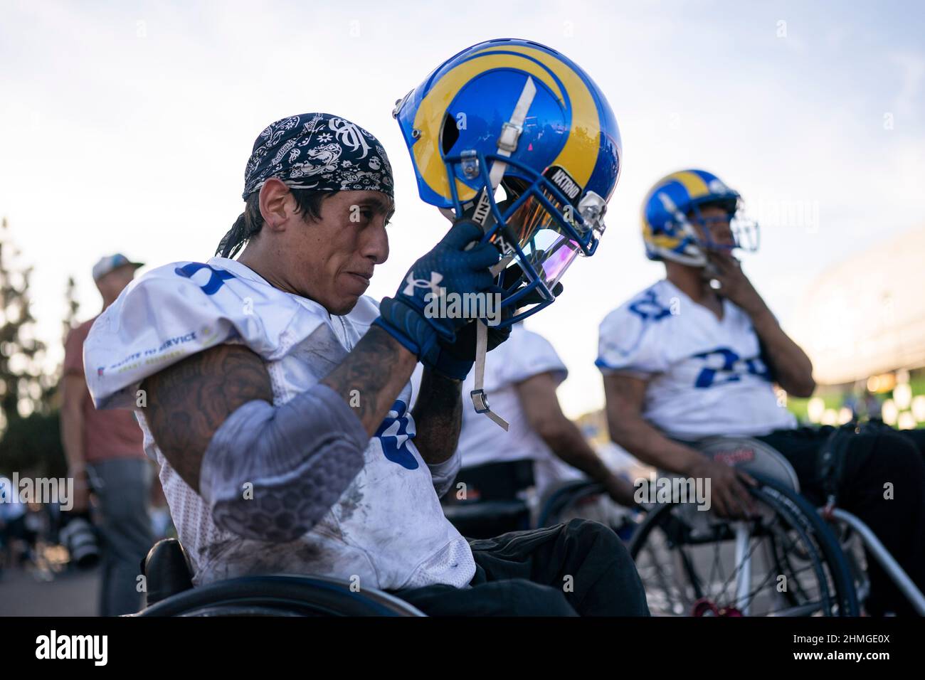 Danny Maravilla (8) of the Los Angeles Rams during the Wheelchair ...
