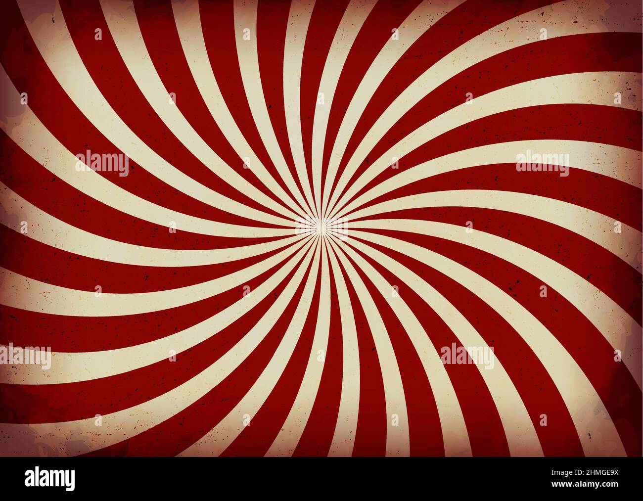 Swirling radial pattern background illustration ( vintage texture ) Stock Vector