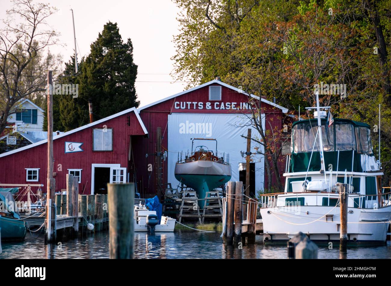 Cutts and Case Shipyard in Oxford, Maryland Stock Photo Alamy