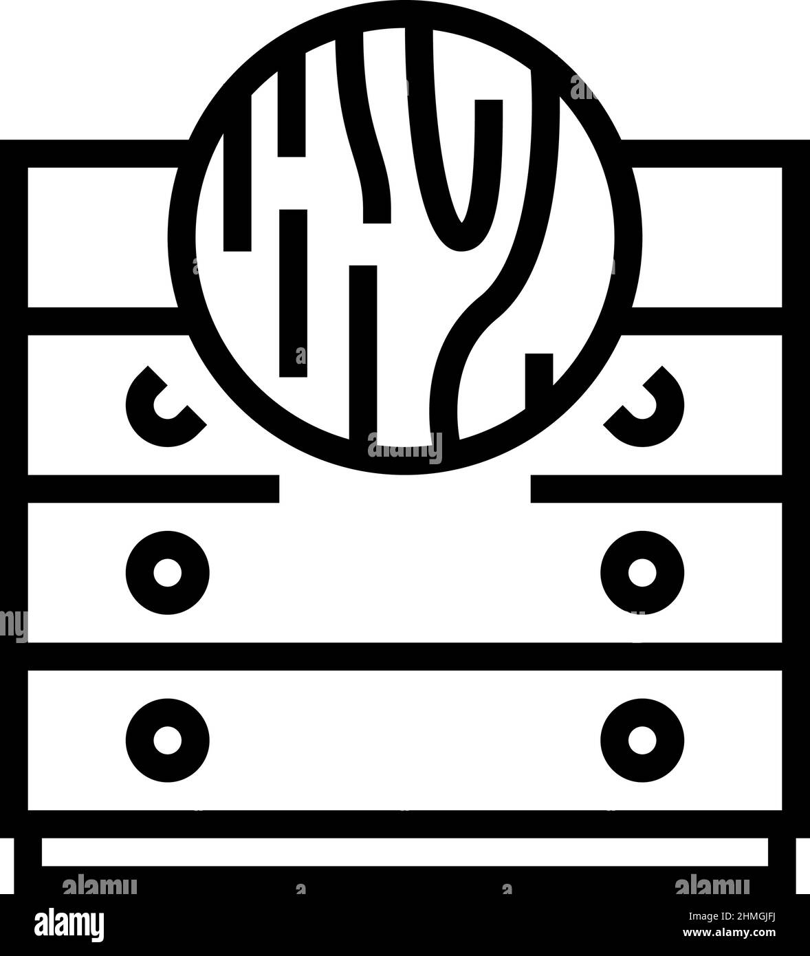 wood furniture line icon vector illustration Stock Vector Image & Art ...