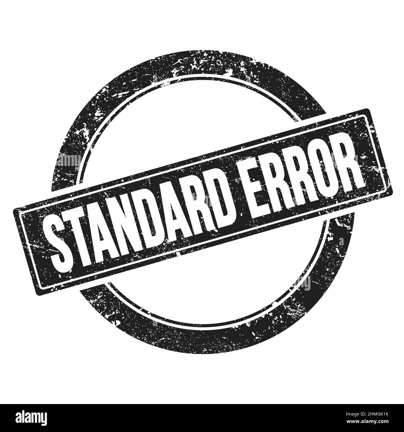 STANDARD ERROR text on black grungy round vintage stamp Stock Photo Alamy