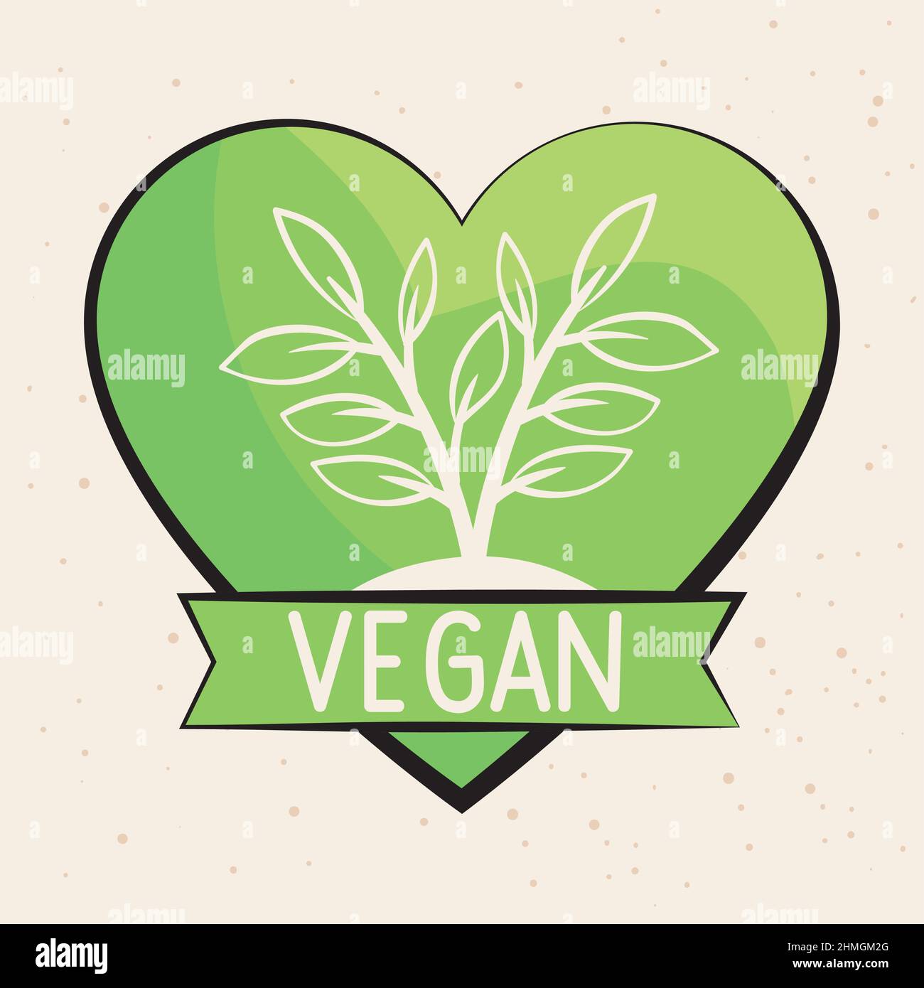 vegan label in heart Stock Vector Image & Art - Alamy