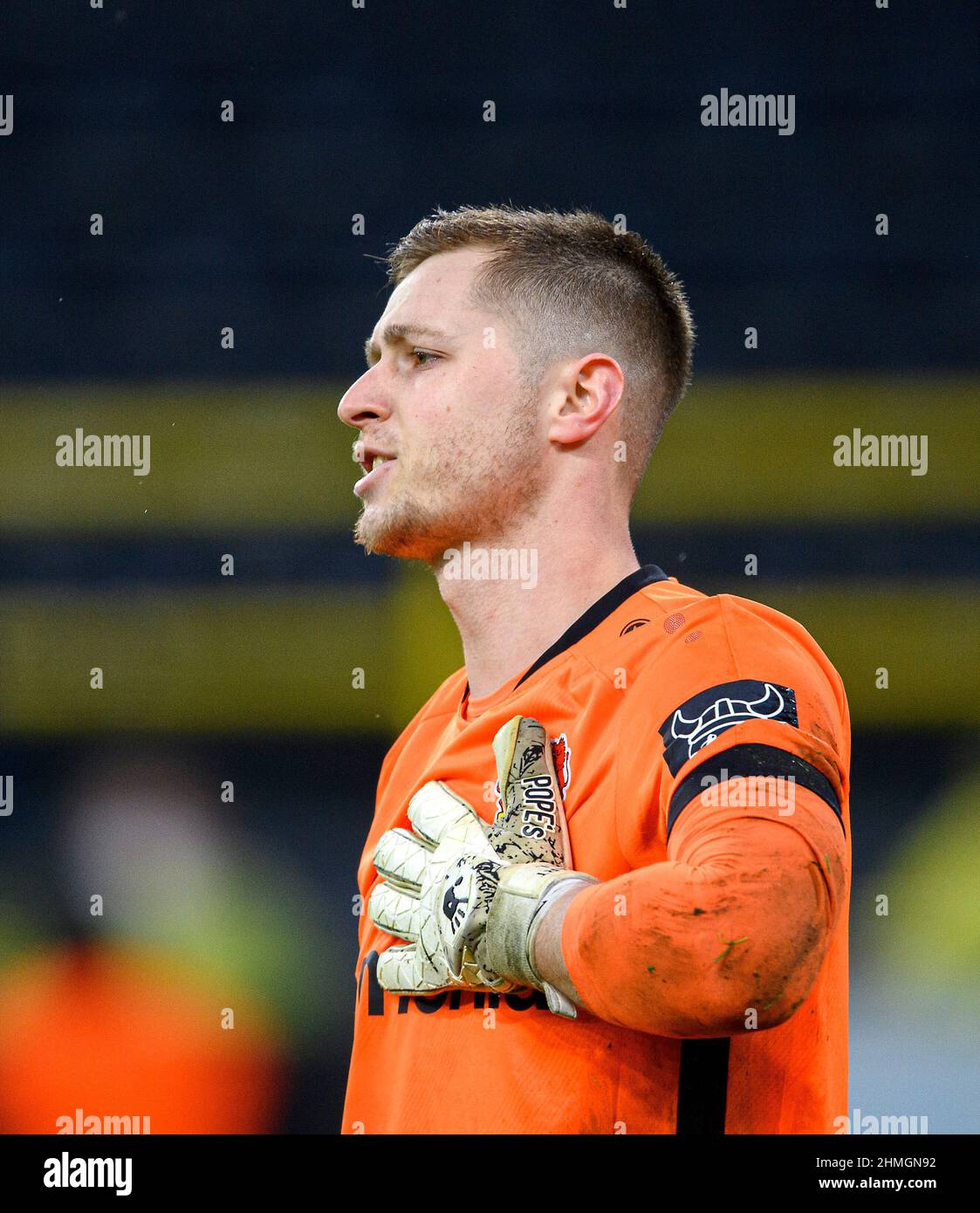 goalkeeper Lennart GRILL (LEV) gesture, gesture. Soccer 1st Bundesliga,  21st matchday, Borussia Dortmund (DO) - Bayer 04 Leverkusen (LEV) 2: 5, on  February 6th, 2022 in Dortmund/ Germany. #DFL regulations prohibit any