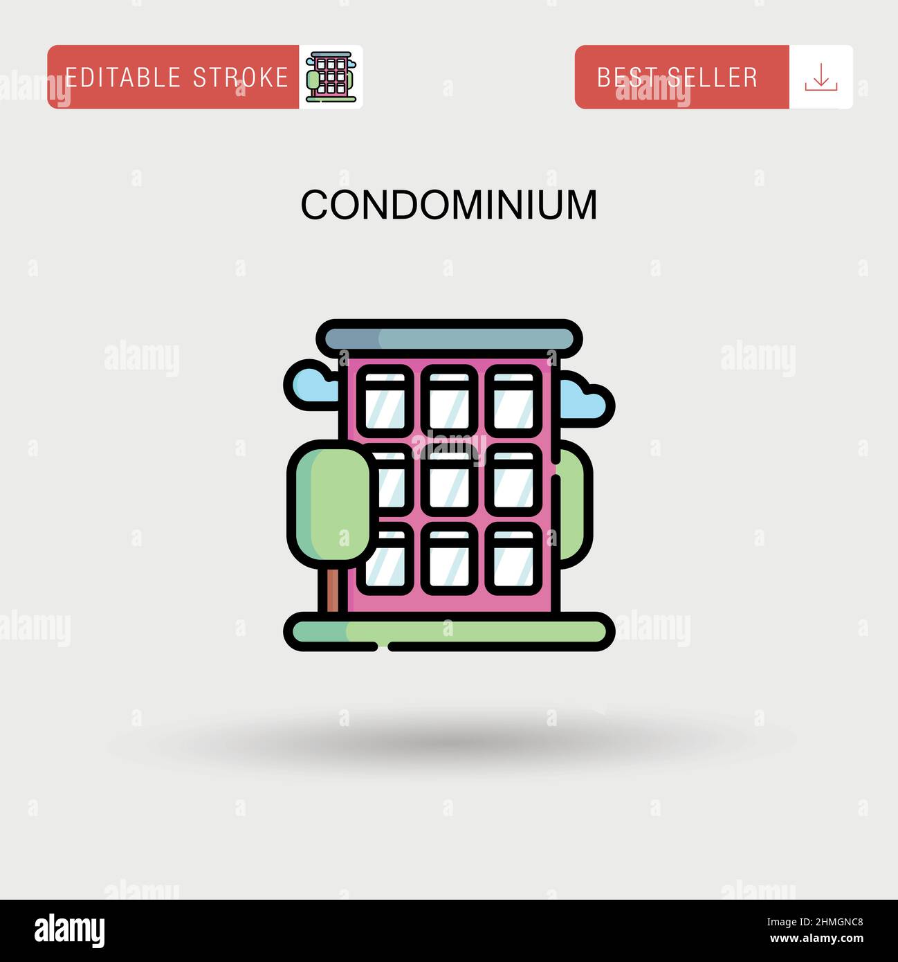 Housing complex exterior Stock Vector Images - Alamy