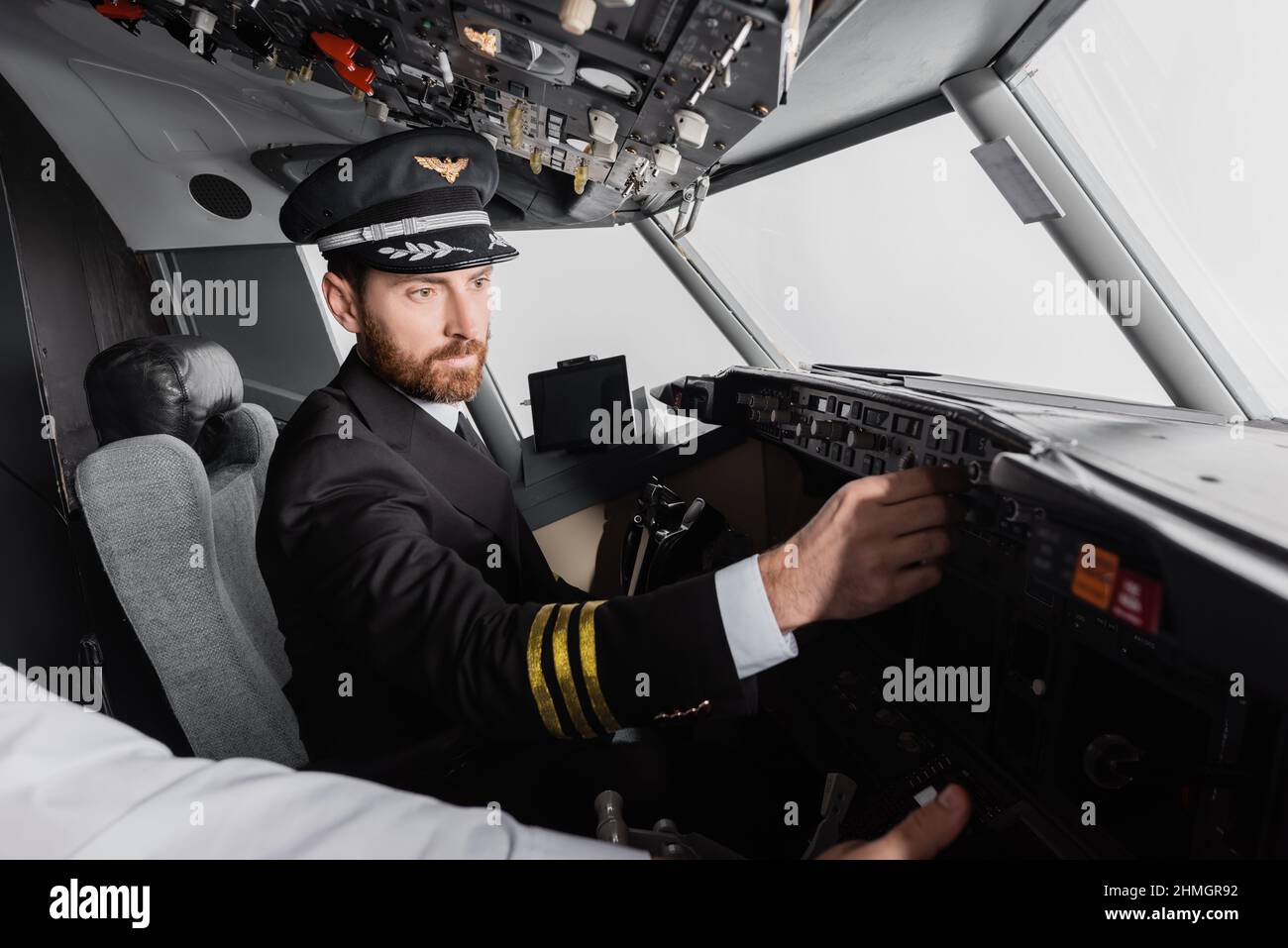 Flight deck uniform hi-res stock photography and images - Alamy