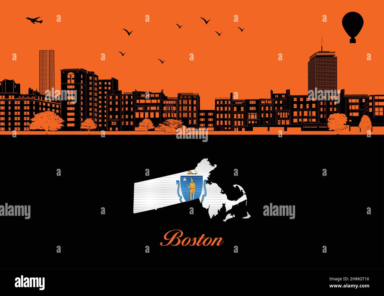 Orange massachusetts map hires stock photography and images Alamy