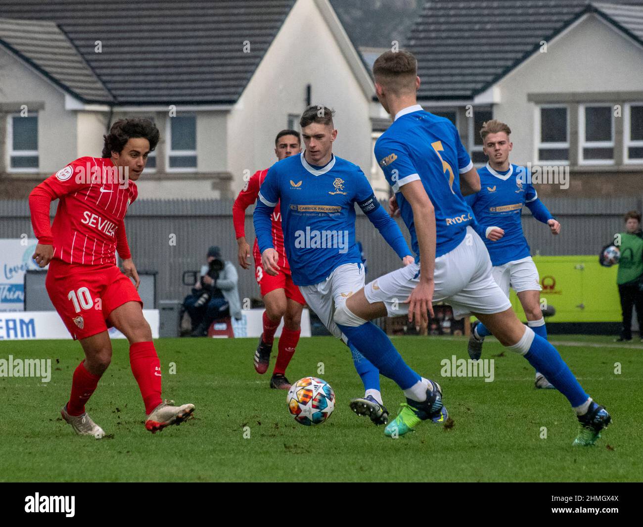 Dumbarton, Scotland. UK. 8th February 2022: The UEFA Youth League Match ...