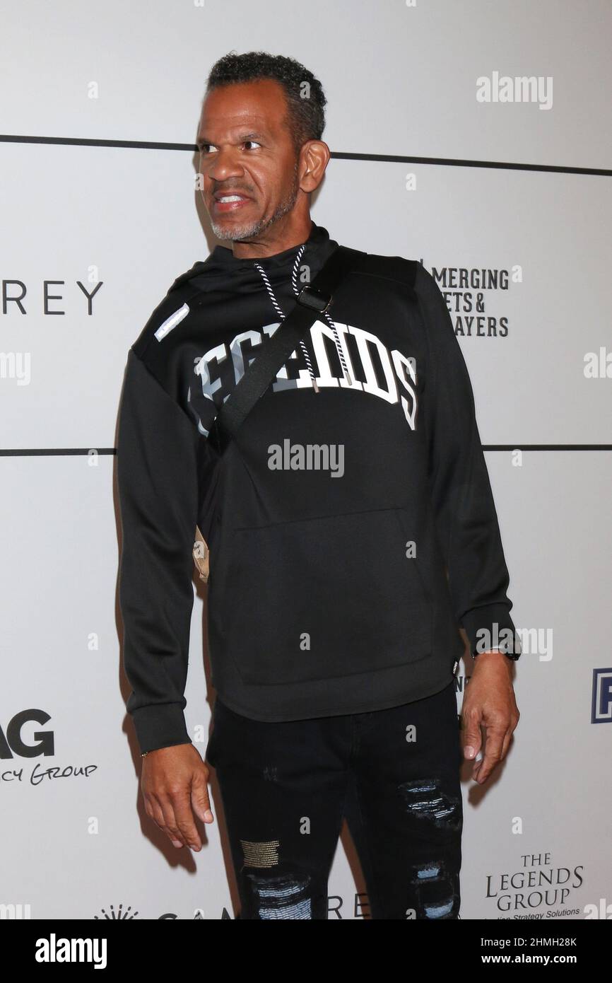 February 9, 2022, Los Angeles, CA, USA: LOS ANGELES - FEB 9:  Andre Reed at the Merging Vets and Players Charity Super Bowl Kick-Off Benefit at Academy LA Nightclub on February 9, 2022  in Los Angeles, CA (Credit Image: © Kay Blake/ZUMA Press Wire) Stock Photo