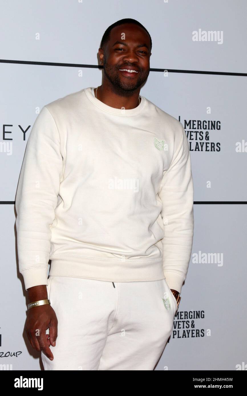Ser'Darius Blain at the Merging Vets and Players Charity Super Bowl