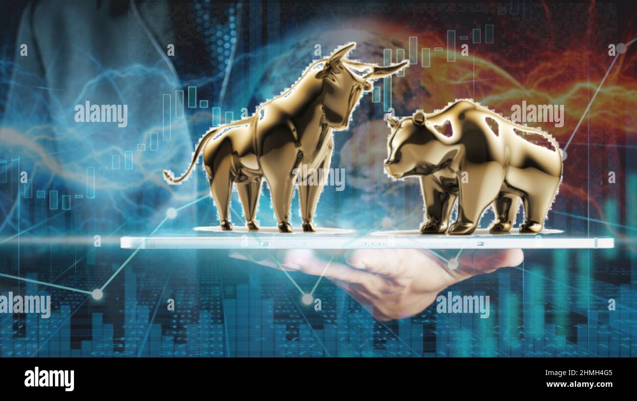 Bull vs bear hi-res stock photography and images - Alamy