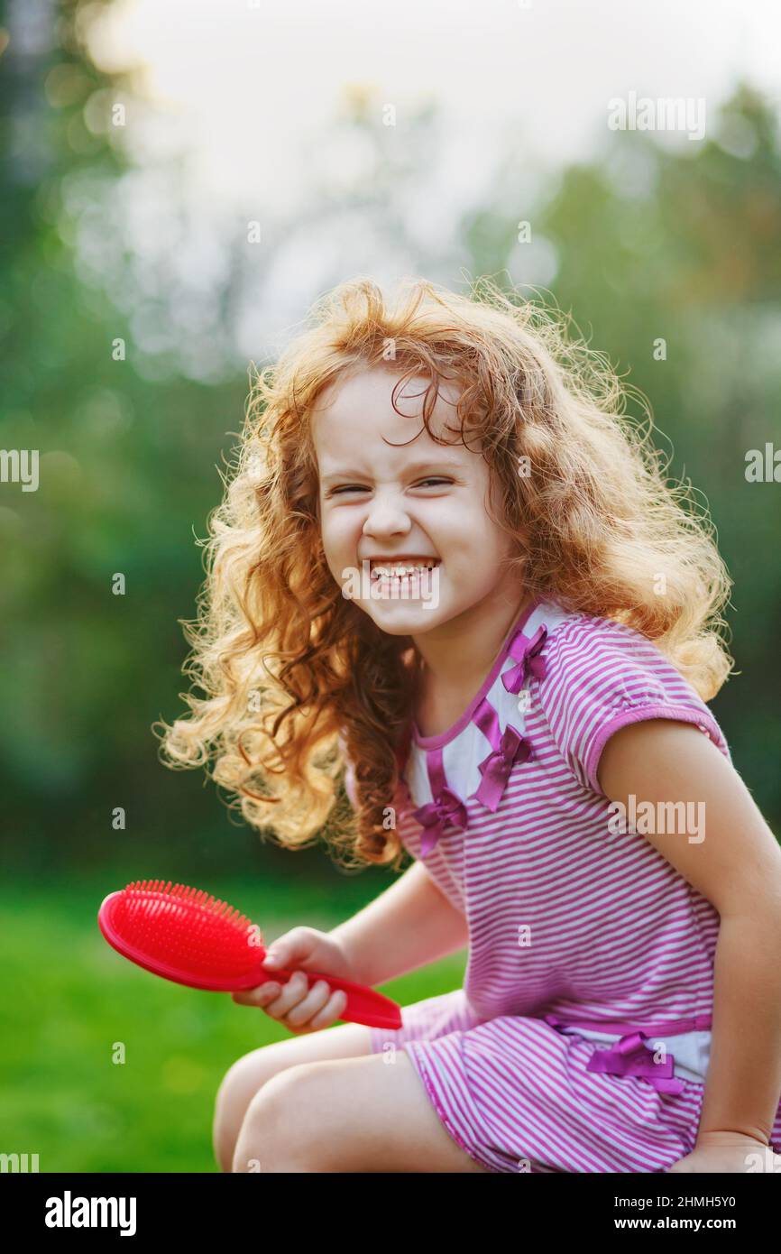 Adorable little girl curly hair hires stock photography and images Alamy