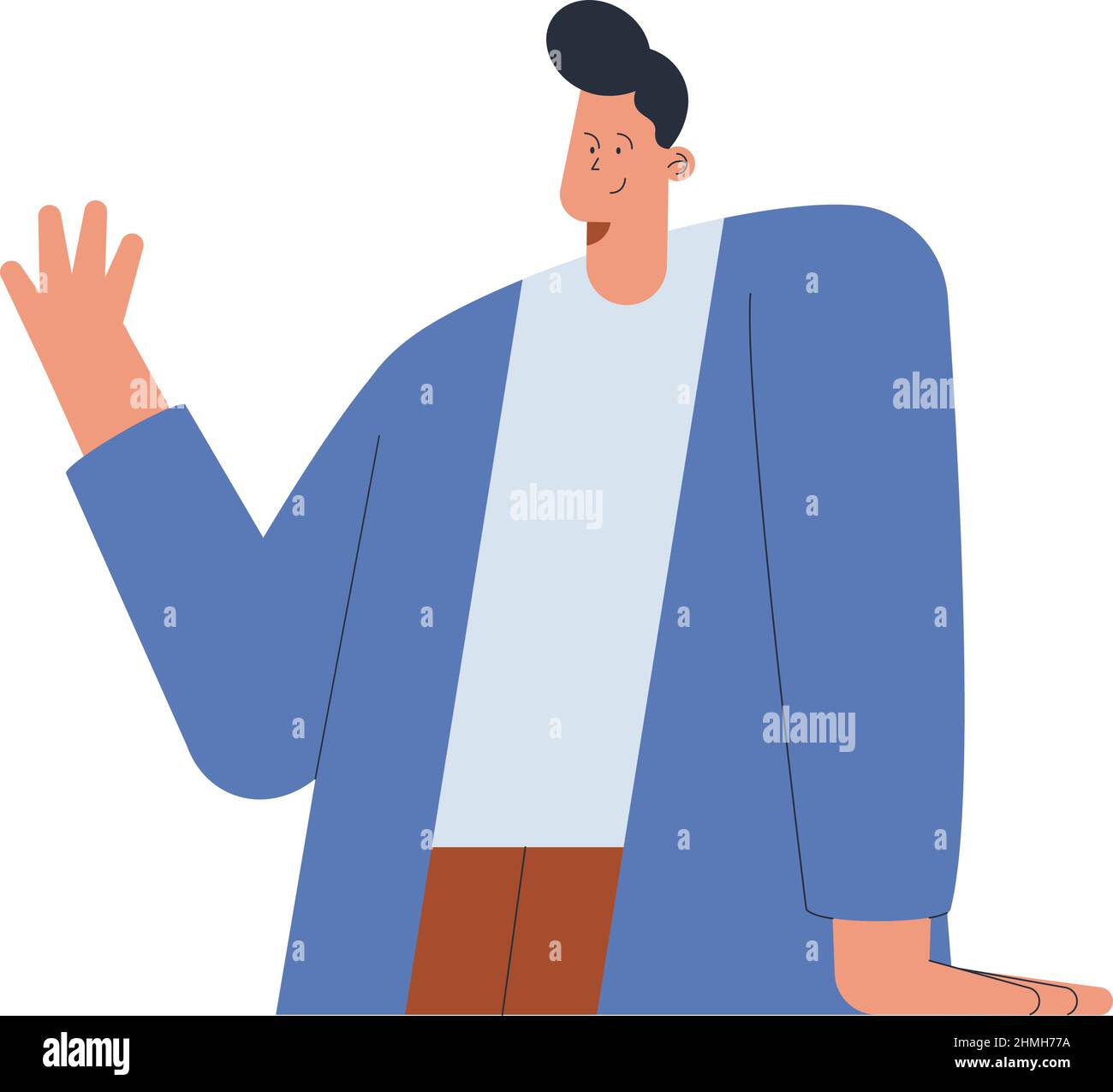 elegant young man avatar character Stock Vector Image & Art - Alamy
