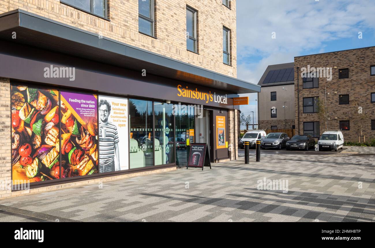 Exterior of a Sainsbury's Local store in the UK Stock Photo