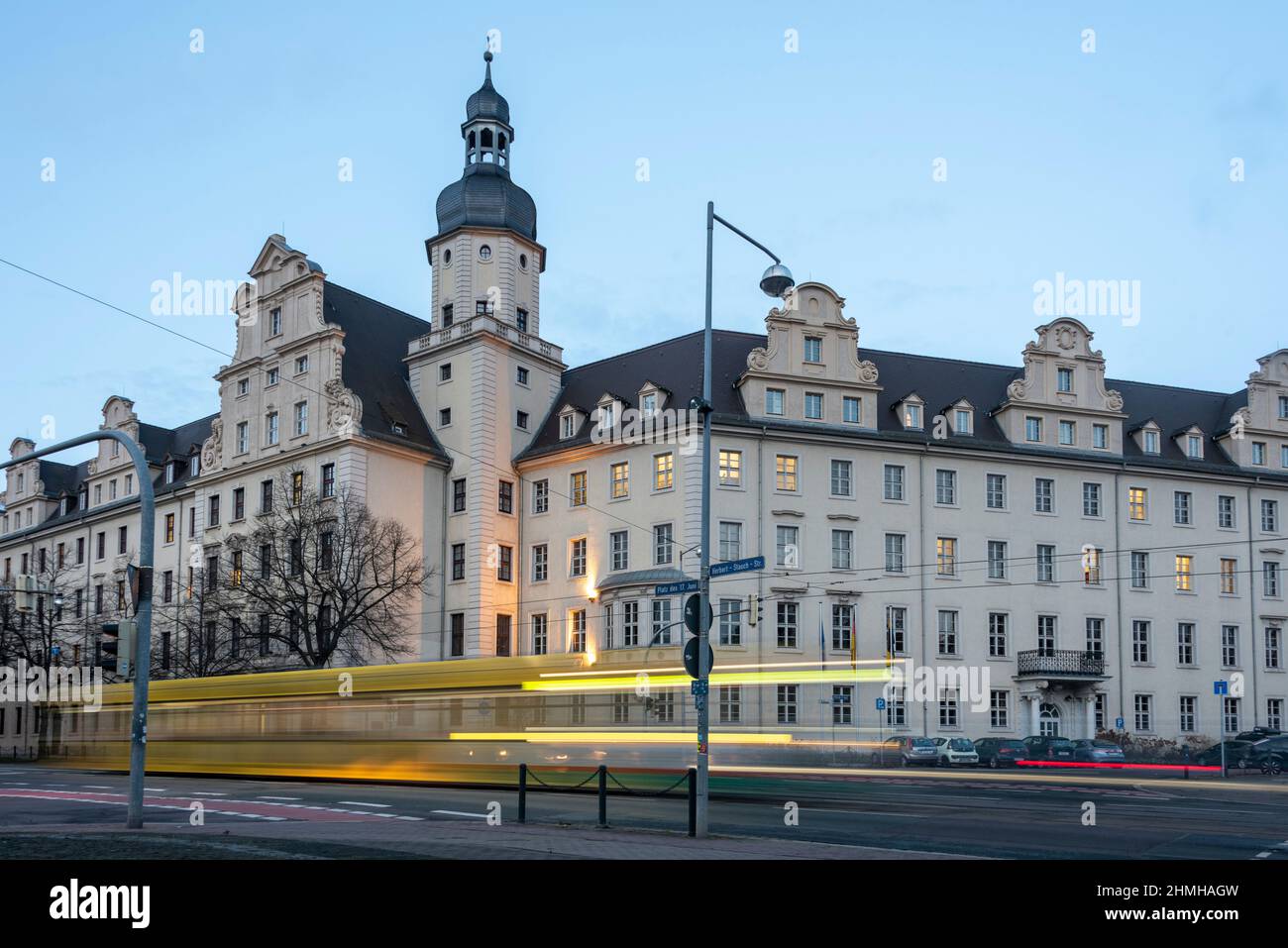 Germany, Saxony-Anhalt, Magdeburg, Ministry of the Interior of Saxony-Anhalt, Interior Ministry Stock Photo