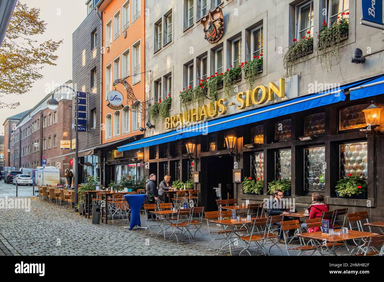 Historic brewery Sion in the old town, Cologne, North Rhine-Westphalia, Germany Stock Photo